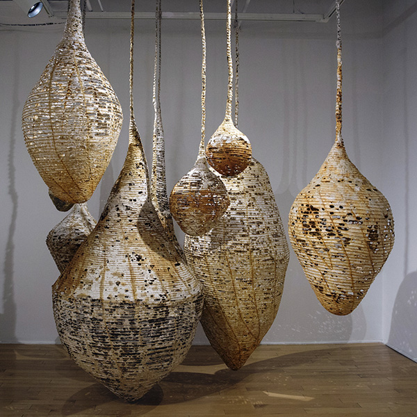Hanna Vogel Woven Hanging Sculptures