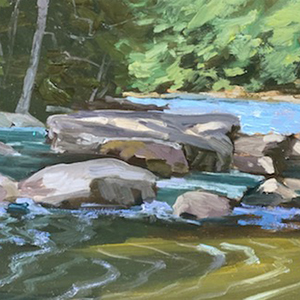 Ron Donoughe River Painting